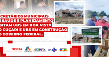 Secretários Elias Campos e Edmundo visitam UBS de Boa Vista do Cucari e acompanham obras de novas unidades de saúde