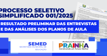 Divulgado o Resultado Preliminar da Fase de Entrevistas e Análise dos Planos de Aula do PSS Nº 001/2025